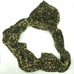 Infinity Scarf Animal Print Soft about 9" Wide
